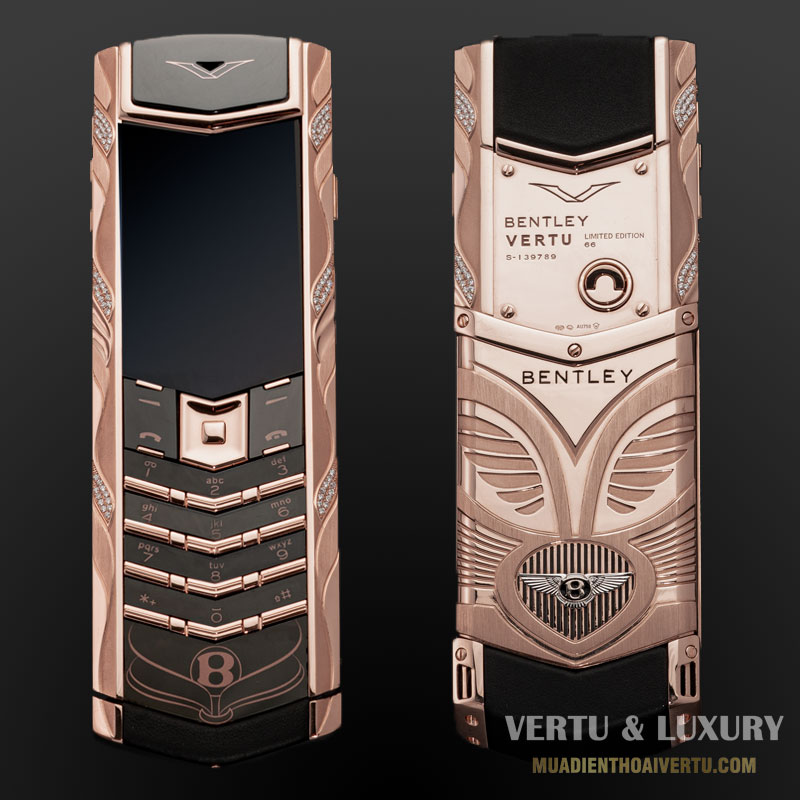 Vertu Signature S Bentley Rose Gold Diamonds Bespoke