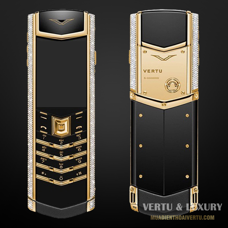 Vertu Signature S Yellow Gold Full Diamonds